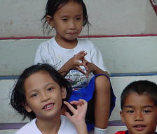 Three filipino children